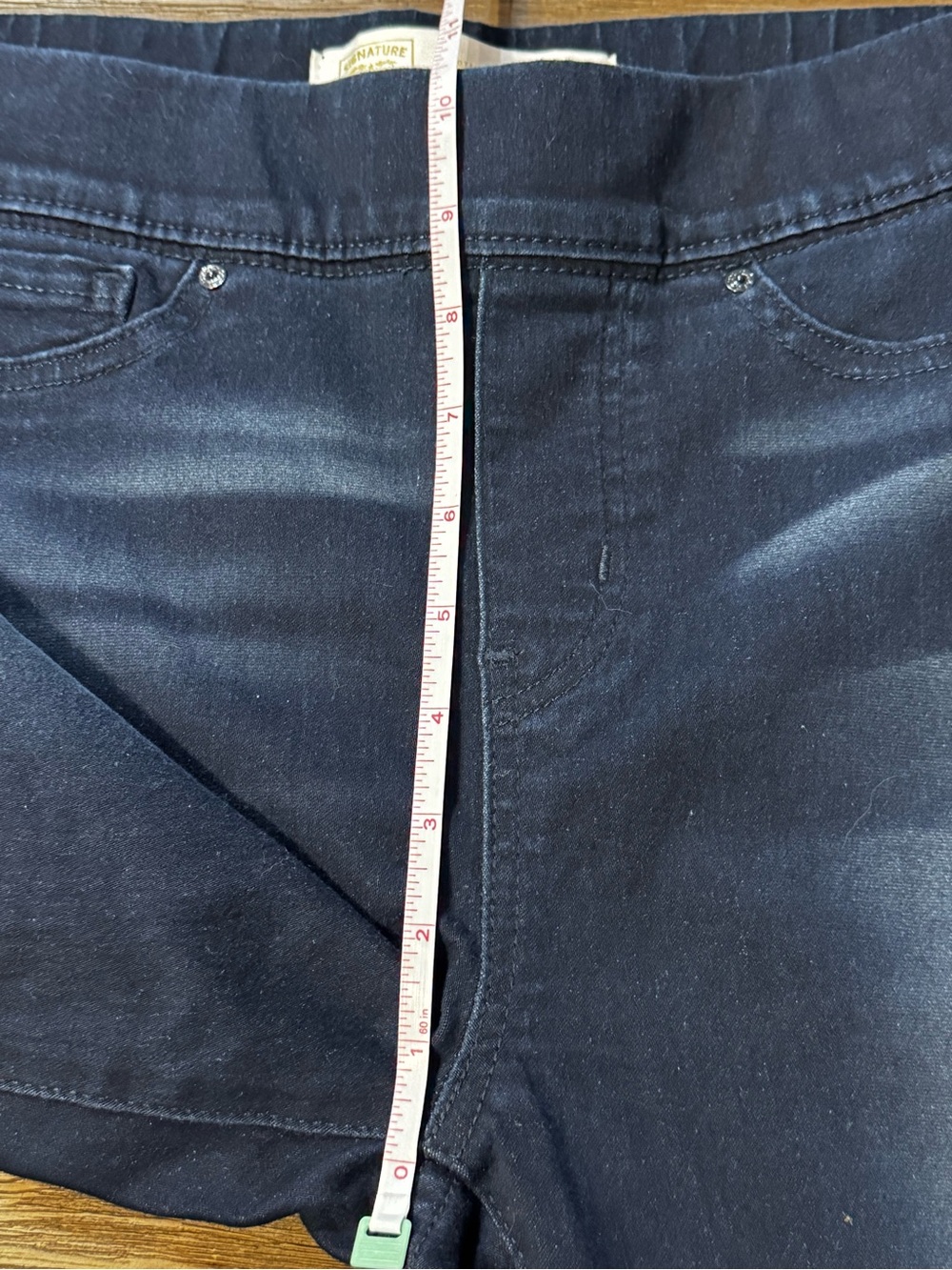 Dark Wash Pull-On Totally Shaping Skinny Jeggings - Picture 6 of 7